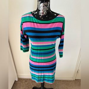 Women's Striped T-Shirt Dress by Derek Heart Size L